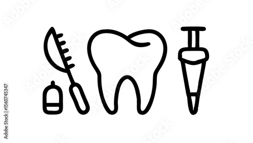 tooth and dental instruments