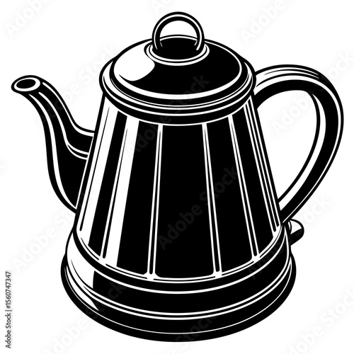 teapot isolated on white