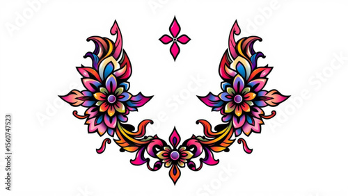 abstract floral design