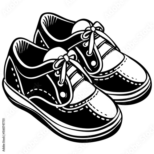 black and white shoes