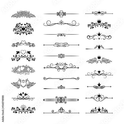 calligraphic design elements and page decoration