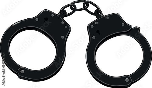 Black Handcuffs - Justice, Law Enforcement & Security
