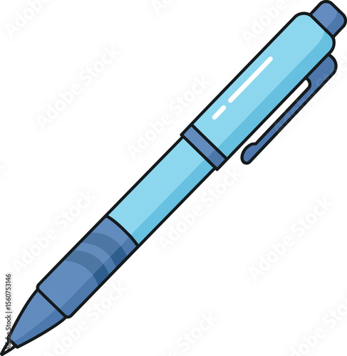 Blue Ballpoint Pen - Writing & Office Tool
