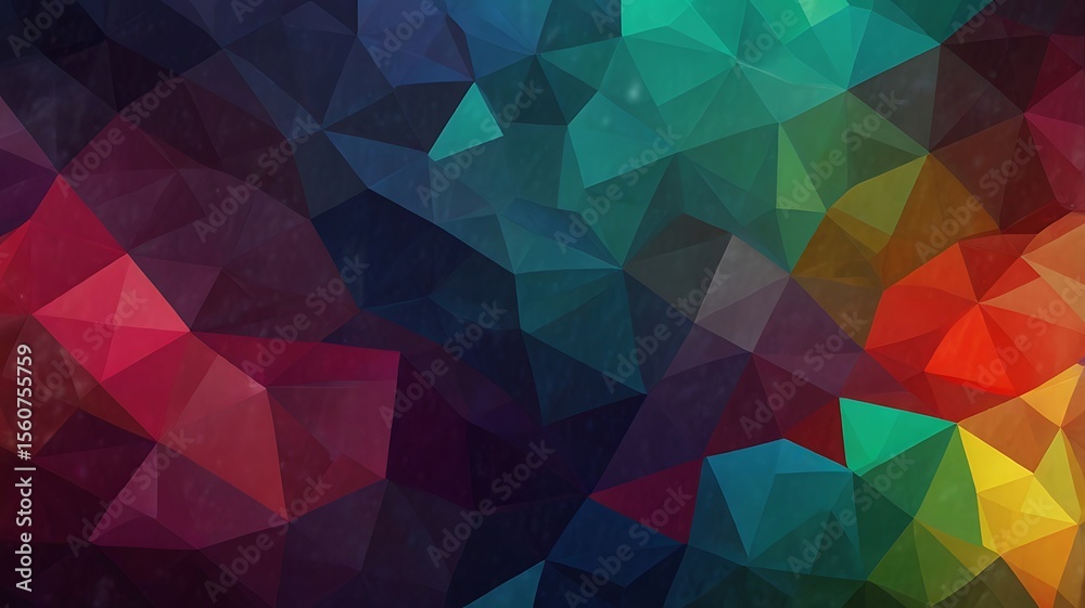 Obraz premium Abstract Colorful polygon geometric background. Generative Ai.