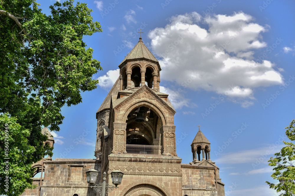 Fototapeta premium Mother Cathedral of the Armenian Apostolic Church of Etchmiadzin, fourth century. Vagharshapat, Armavir Province, Armenia