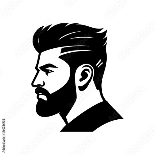 Barber shop hair cut style vector 
