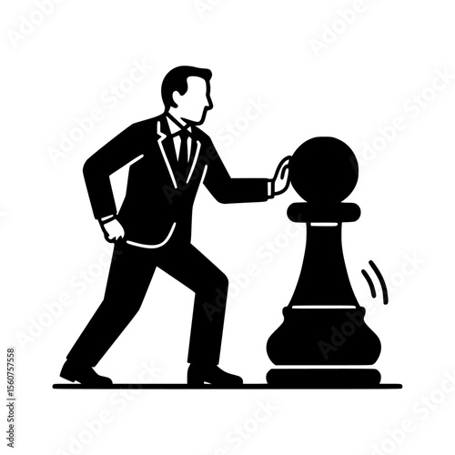 Business planning concept game changer vector illustration
