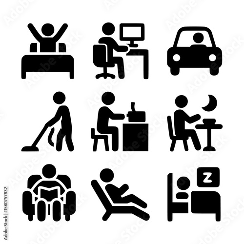 Daily rouitn work icon