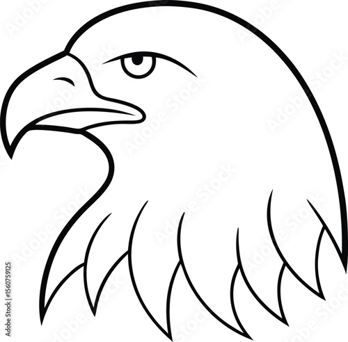 eagle head vector illustration