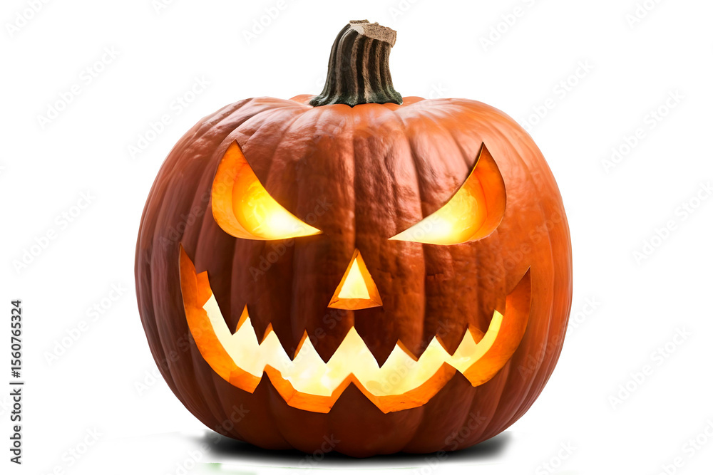 Fototapeta premium halloween pumpkin isolated on white