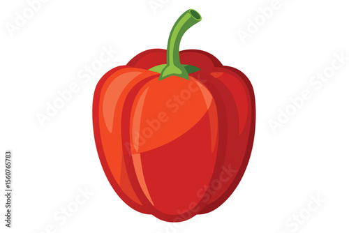 Colorful illustration of red bell peppers, ideal for culinary, healthy eating, and vegetable concepts. Perfect for promoting a healthy lifestyle and diet.