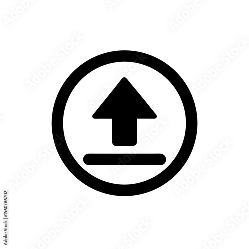 Upload Progress Icon Vector Flat Clean Isolated Style