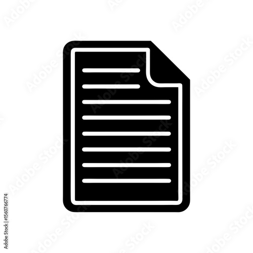 Document View Icon Vector Flat Clean Isolated Style