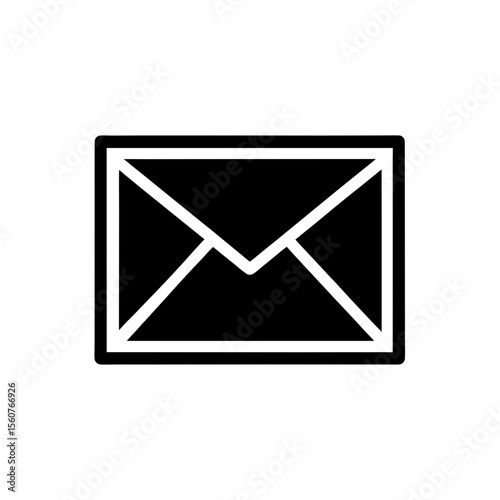 Paper Mail Icon Vector Flat Clean Isolated Look