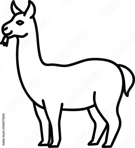 vector illustration of a cartoon giraffe