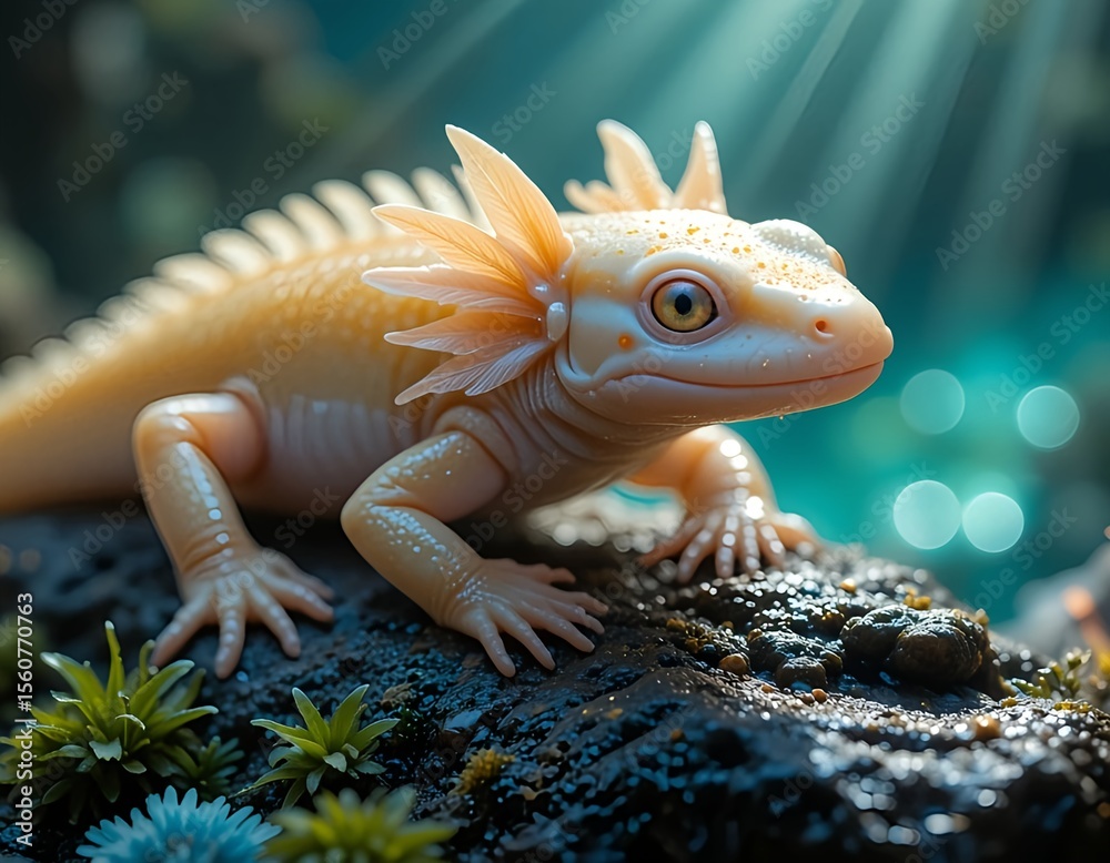 Fototapeta premium iguana on a tree