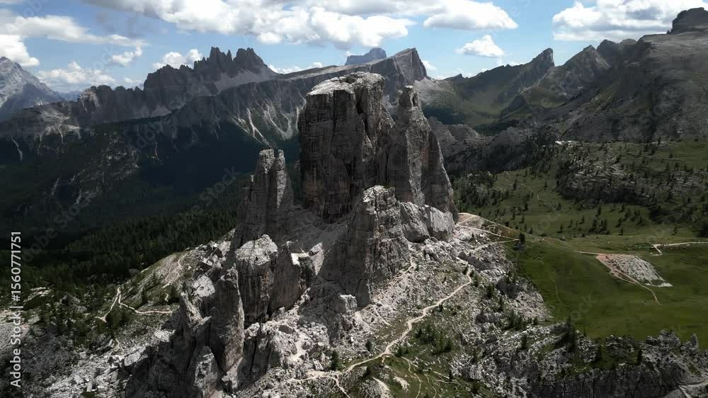 Cinque Torri. Cortina d'ampezzo belluno italia Cinque Torri. Cortina d'ampezzo belluno italia