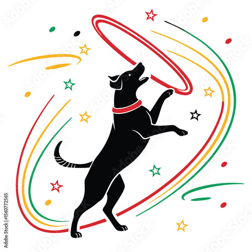 Amazing Dog Hoop Tricks Canine Circus Skills and Performance Art