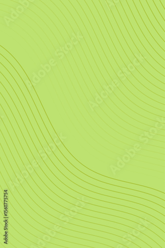 Abstract background with lines and waves. Standard poster size. Element for design isolated. Vector background for brochure, booklet, flyer. Green gradient