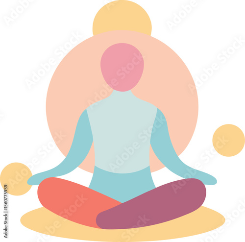 Meditation and Mental Growth Vector Icons