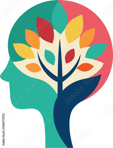 Meditation and Mental Growth Vector Icons