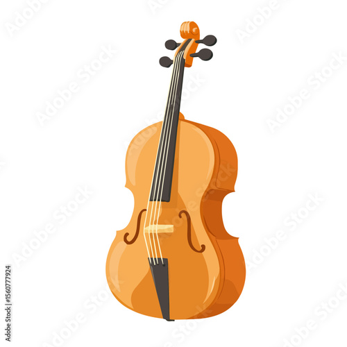 2D flat vector illustration of a Cello Rosin in icon style, isolated on white background