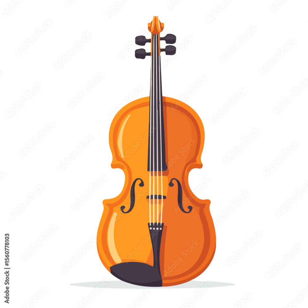 Fototapeta premium Flat 2D Cello Rosin illustration, vector graphic in icon style, on white background