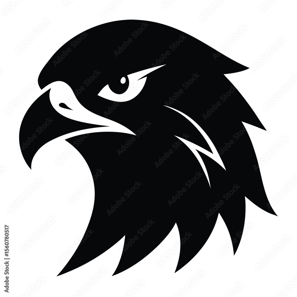 Obraz premium Majestic Eagle Head Silhouette