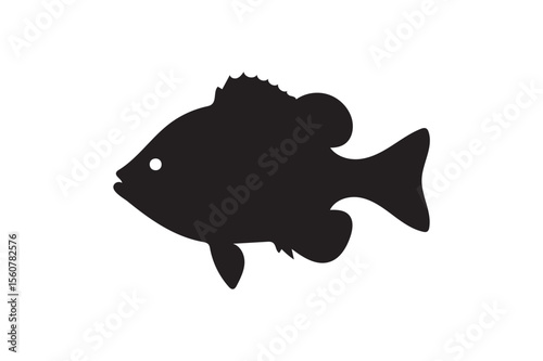 Sunfish fish silhouette