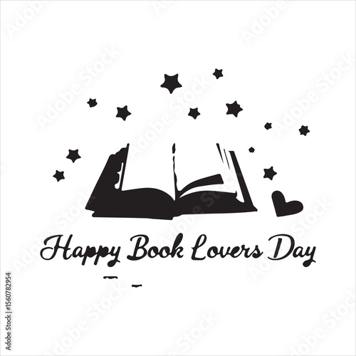 Happy Book Lovers Day Vector Illustration,
Open Book with Floral Elements Design,
Book Lovers Day Typography Art,
Elegant Open Book with Stars and Hearts,
Minimalist Book Lovers Day Celebration,