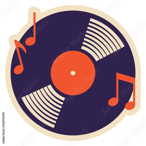 Vinyl Record Music Notes