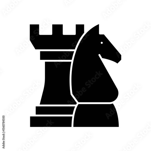 Chess Piece Strategy Solid Icon