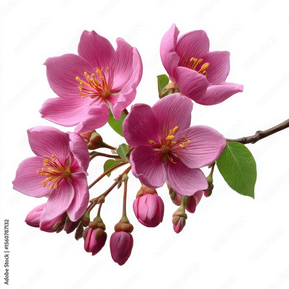 Obraz premium Pink Flower Branch Blossom Springtime Floral Delicate