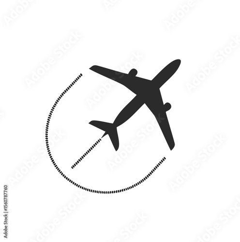 Airplane flight path