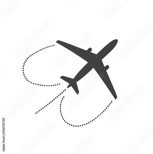 Airplane flight path