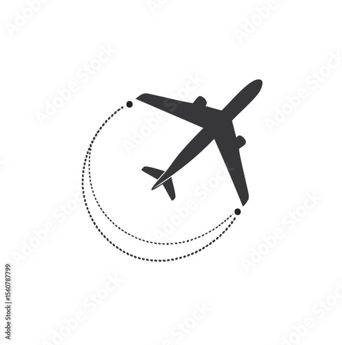 Airplane flight path