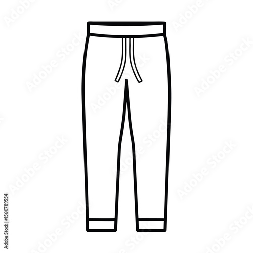 modern sweatpants vector design