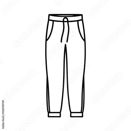 modern sweatpants vector design