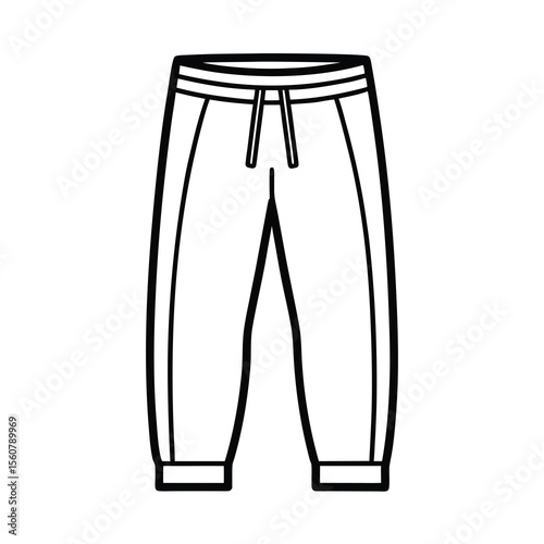 modern sweatpants vector design
