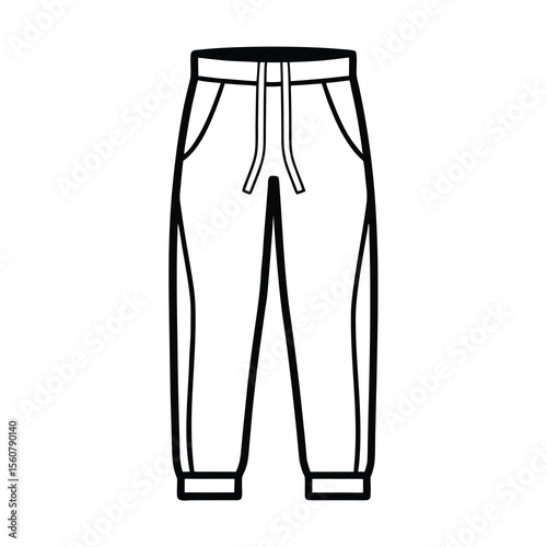 modern sweatpants vector design