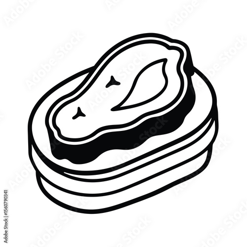 peanut butter sketch vector art