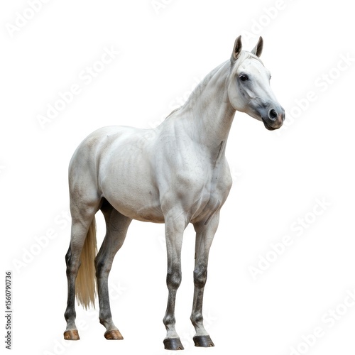 horse isolated on white