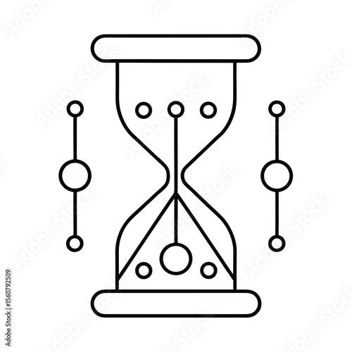 vector illustration of hourglass