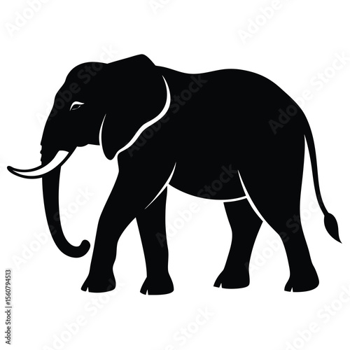 Majestic Elephant Silhouette