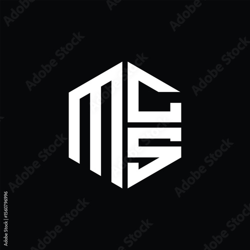 MCS logo MCS icon MCS monogram MCS letter minimalist Circle flat Unique modern abstract logo design.
