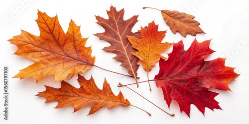 Autumn Oak Leaves Compositi...