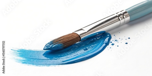 Blue Paintbrush Stroke Comp...