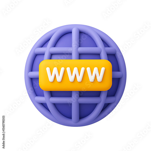Representing the World Wide Web, a clean and modern globe design provides an eye-catching icon for websites and network connectivity.
