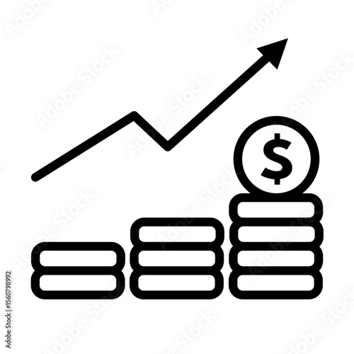 profitability – vector icon illustration
