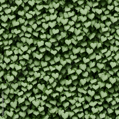 ivy leaves seamless pattern. Green floral and leaves background,minimal pattern, wallpaper, apparel.